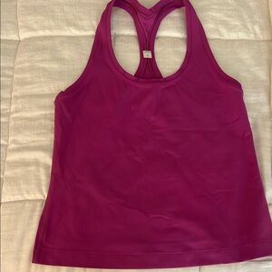 Vibrant Pink Racerback Tank Top